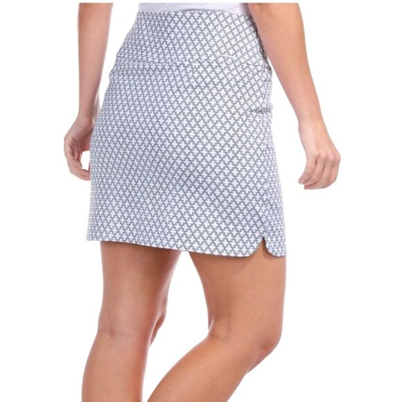 SC & CO Womens Tummy Control Skort XL Mini Geo Print Pockets Stretch A-Line - Picture 4 of 13